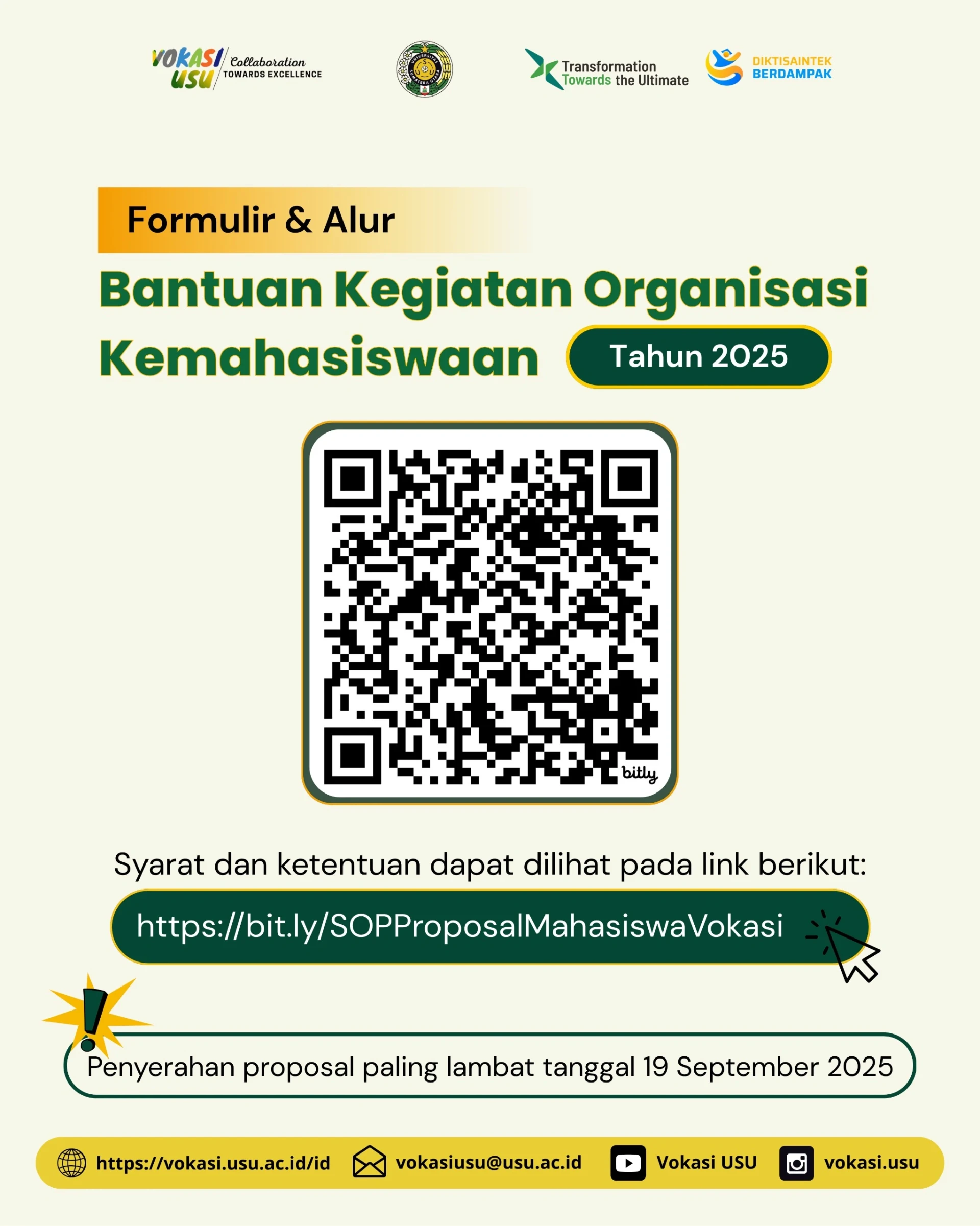 Student Organization Activity Support – Faculty of Vocational Education, Universitas Sumatera Utara